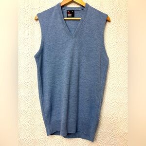 Robert Bruce Sweater Vest Size Large Tall Light Blue Vintage Union Spring Easter